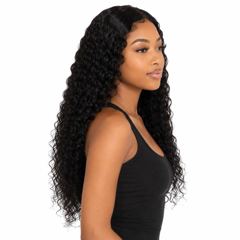 Deep Wave 13x4 Transparent Lace Front Wig