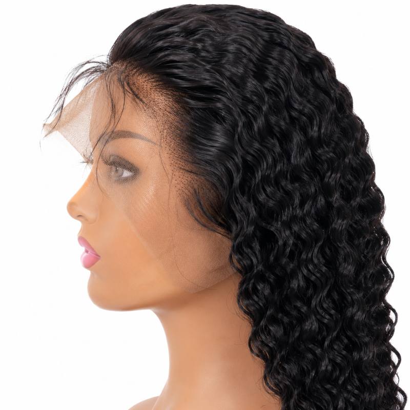 Deep Wave 13x4 Transparent Lace Front Wig