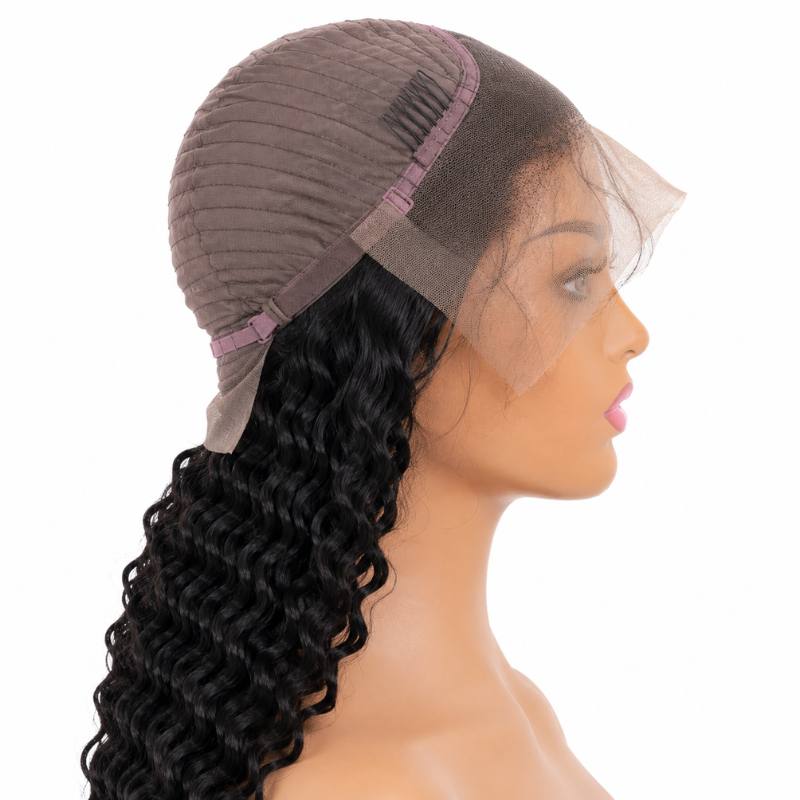 Deep Wave 13x4 Transparent Lace Front Wig